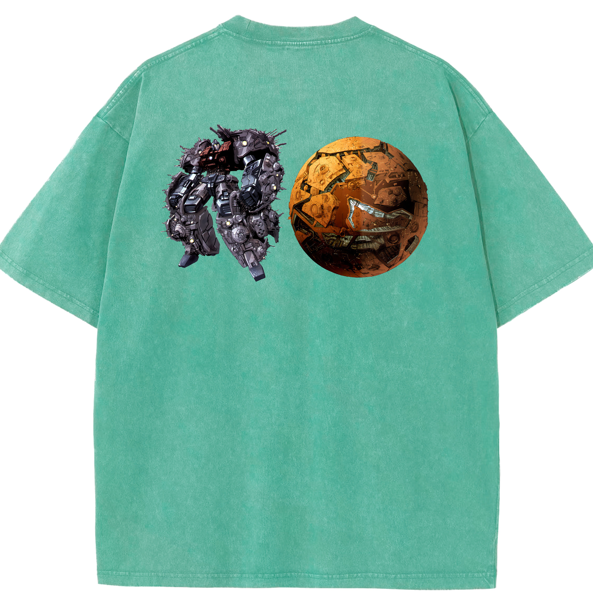 （画像用） Transformers トランスフォーマー 綿100% ヴィンテージ風 半袖Tシャツ（背面プリント）